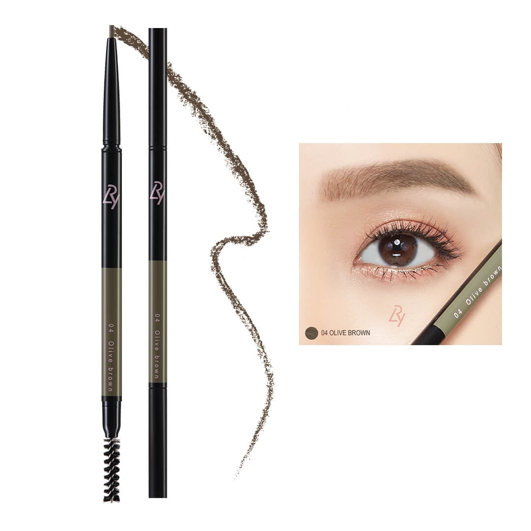 LRY , All day long eyebrow Pencil,LRY All day long eyebrow Pencil #04 Olive Brown,All day long eyebrow Pencil ราคา,รีวิว All day long eyebrow Pencil, ดินสอเขียนคิ้ว RLY,